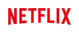 Netflix logo in red