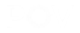 POV logo in white