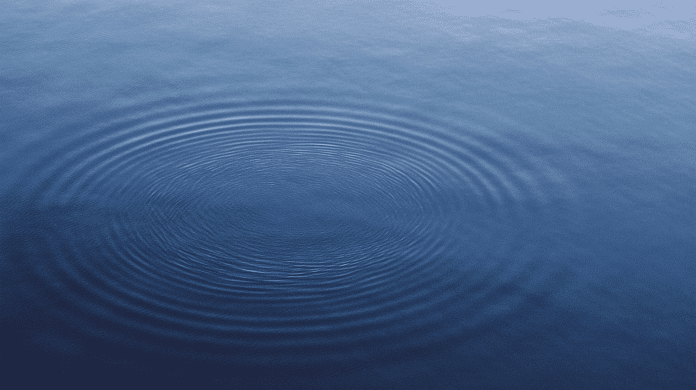 A photo of a pool of water