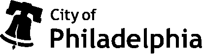 A black logo for the City of Philadelphia